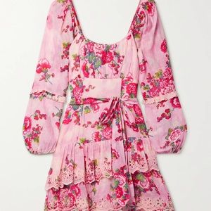 Loveshackfancy Ambrosia Floral Long Sleeve Mini